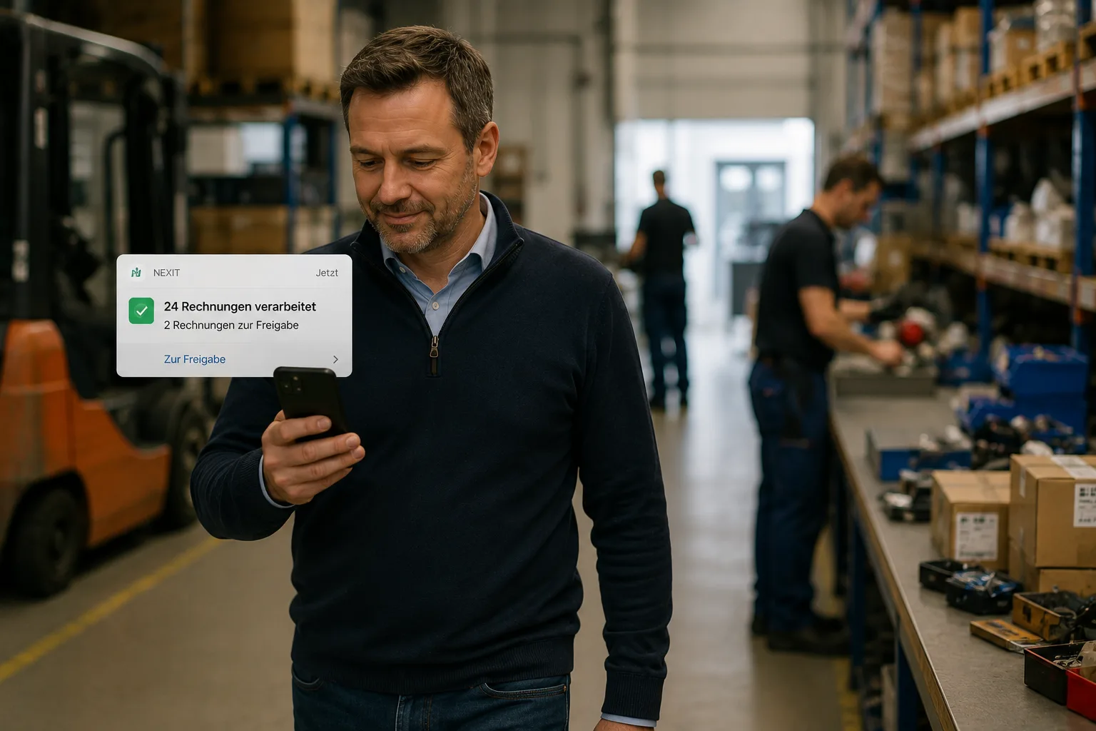 Digital strukturierte Eingangsrechnung mit Prüfschritten